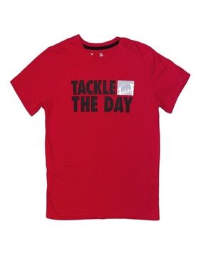 XERSION Boy's Red Graphic Short Sleeve Shirt Size XL 18/20